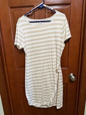 Hawthorne Tan and White Dress.  Size XL.